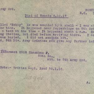 Soldier packet page