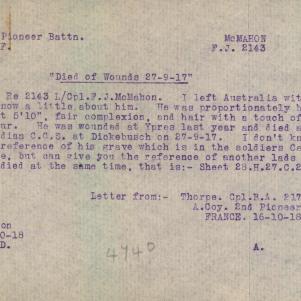 Soldier packet page