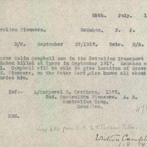 Soldier packet page
