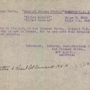 Soldier packet page