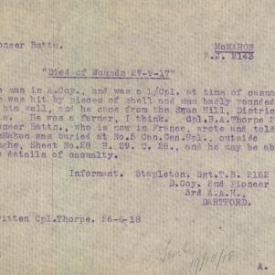 Soldier packet page