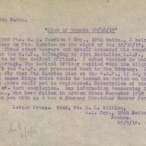 Soldier packet page