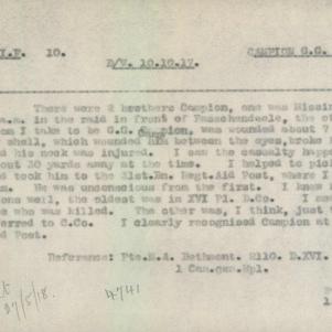 Soldier packet page