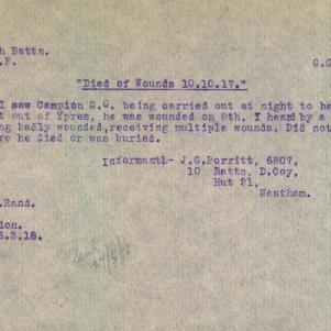 Soldier packet page