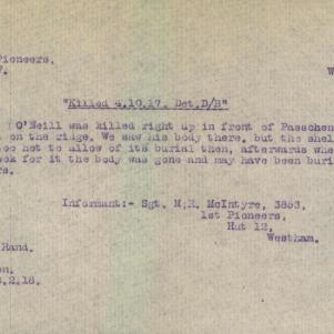 Soldier packet page