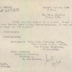Soldier packet page