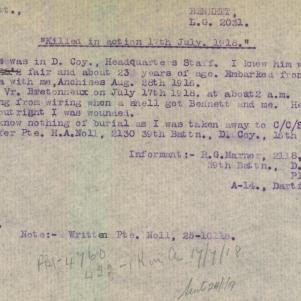 Soldier packet page