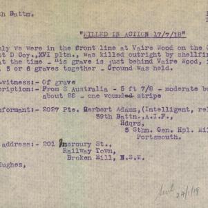 Soldier packet page