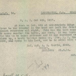 Soldier packet page