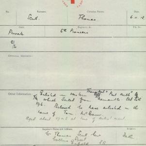 Soldier packet page