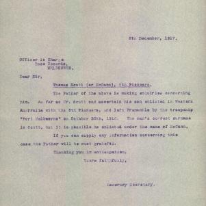 Soldier packet page