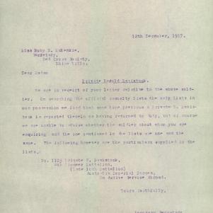 Soldier packet page