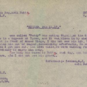 Soldier packet page