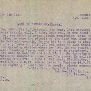 Soldier packet page