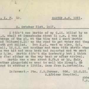 Soldier packet page