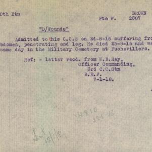 Soldier packet page