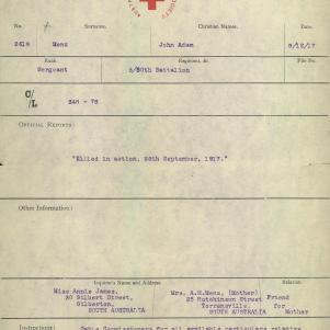 Soldier packet page