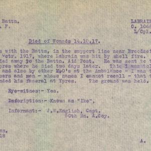 Soldier packet page