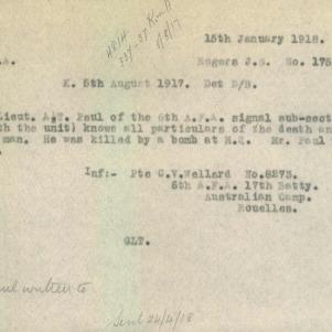 Soldier packet page