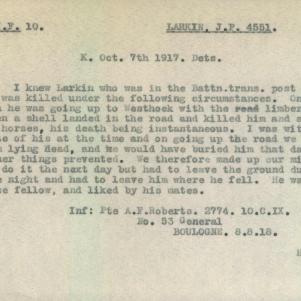 Soldier packet page