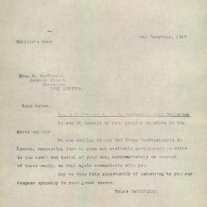 Soldier packet page