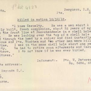 Soldier packet page