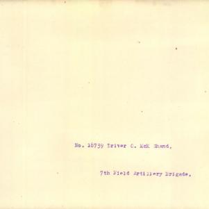 Soldier packet page