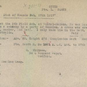 Soldier packet page