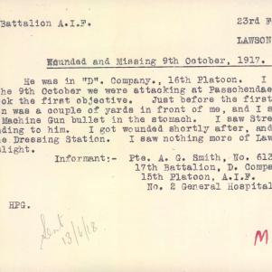 Soldier packet page