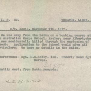 Soldier packet page