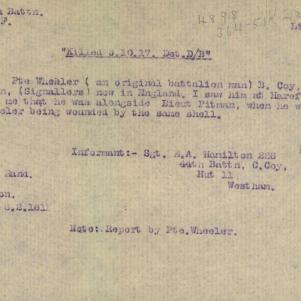 Soldier packet page
