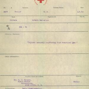Soldier packet page