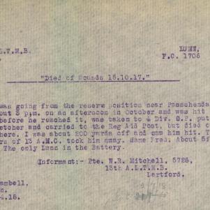 Soldier packet page