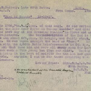 Soldier packet page