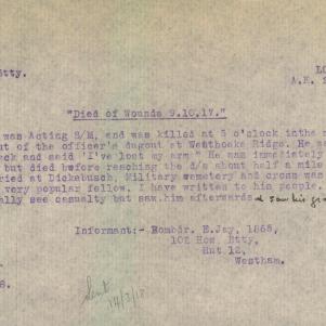 Soldier packet page