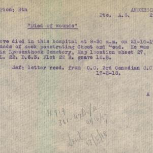 Soldier packet page