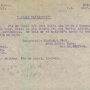 Soldier packet page