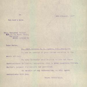 Soldier packet page