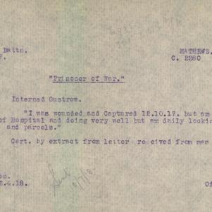 Soldier packet page
