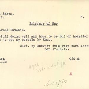 Soldier packet page