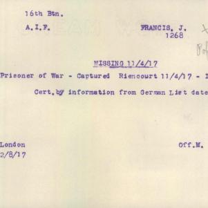 Soldier packet page