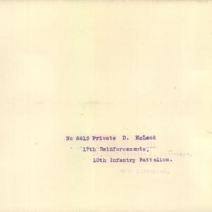 Soldier packet page