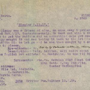 Soldier packet page