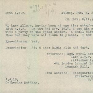 Soldier packet page
