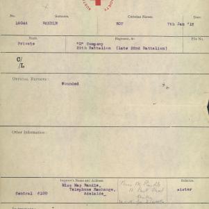 Soldier packet page