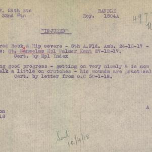 Soldier packet page