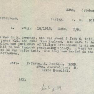 Soldier packet page