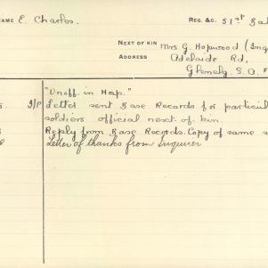 Soldier packet page