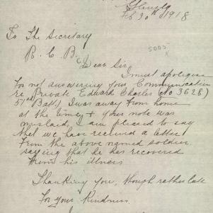 Soldier packet page