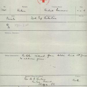 Soldier packet page